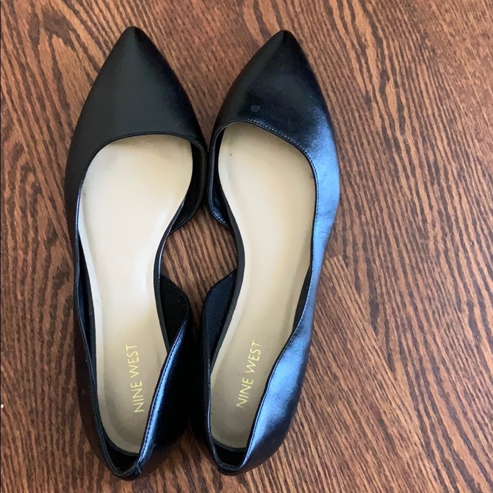 Black Nine West Flats
